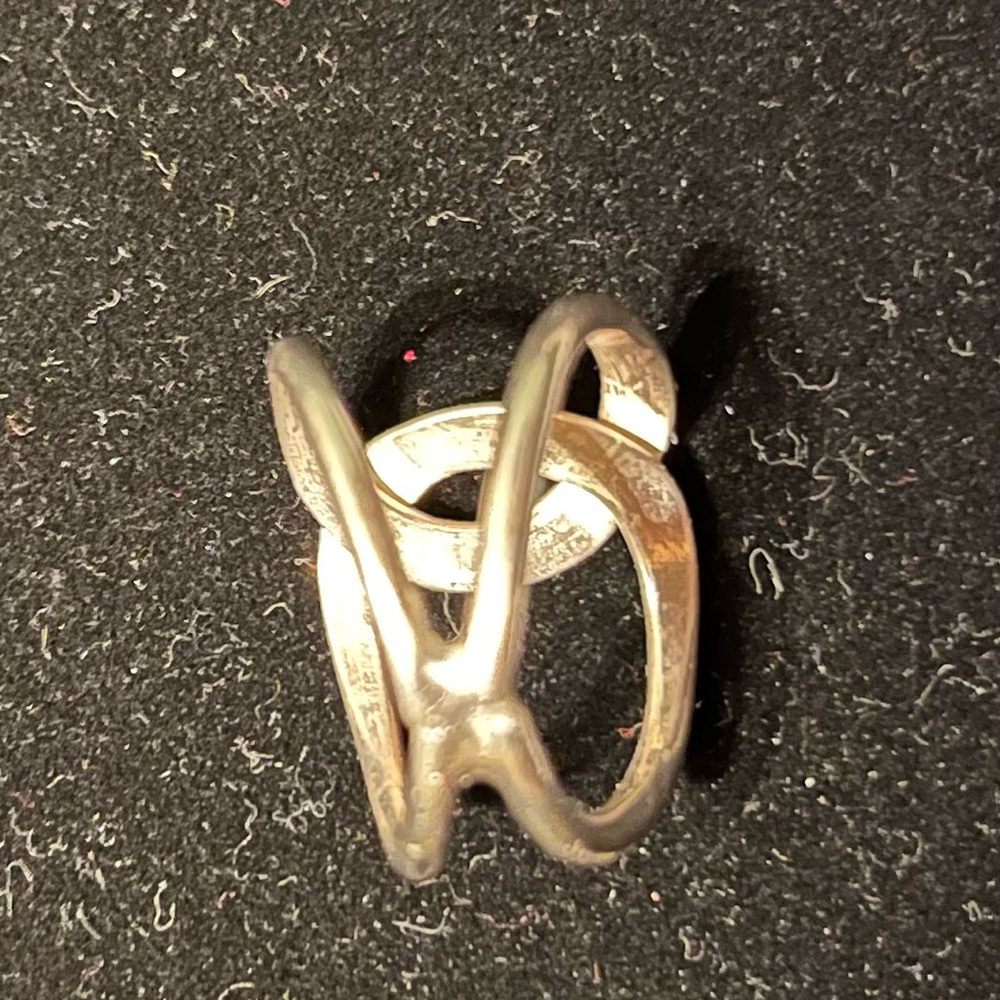 Vintage Infinity & Spiral Ring Sterling lot - Picture 11 of 11